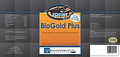 Prime Performance Nutrition BioGold Plus Hair & Hoof Support Pellet Horse Supplement, 3-lb canister slide 2 of 3