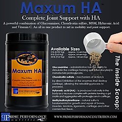 Prime Performance Nutrition Maxum HA Complete Joint Support Pellets Horse Supplement, 20-lb jar slide 2 of 4