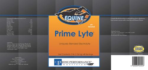 Show full view: Prime Performance Nutrition Prime Lyte Powder Comprehensive Electrolyte Supplement for Horses, 3-lb tub slide 2 of 4