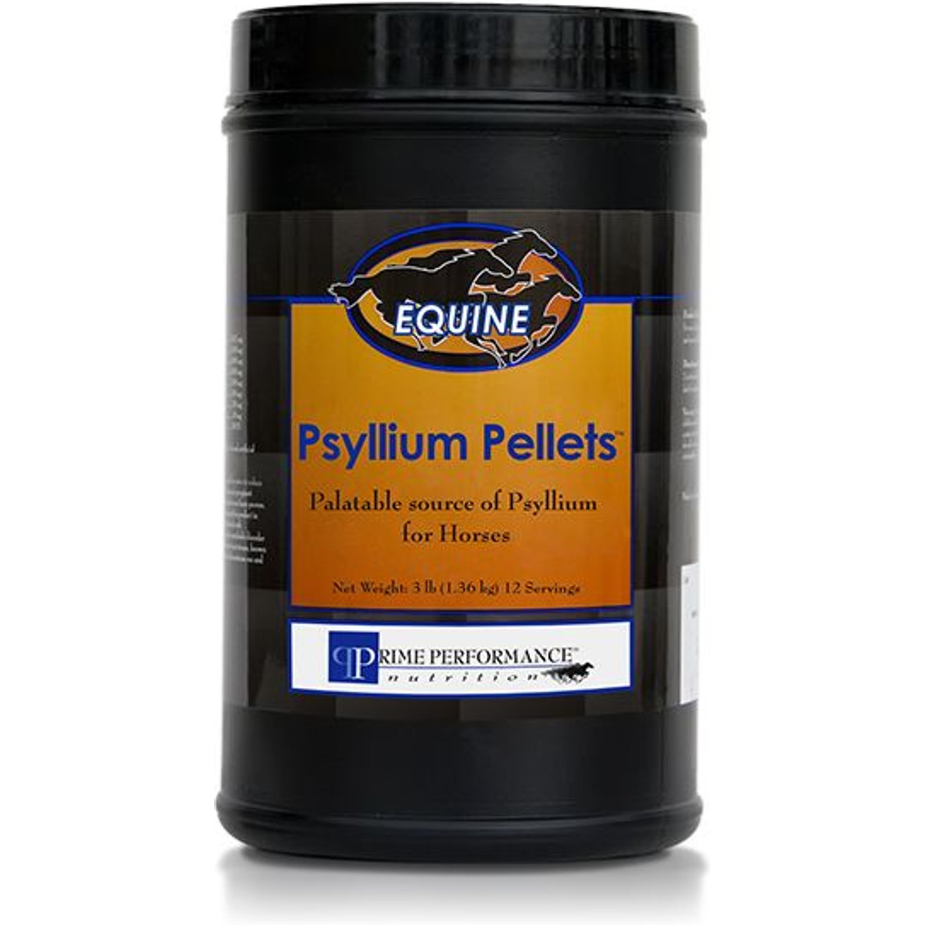 Prime Performance Nutrition Psyllium Pellets Comprehensive Supplement for Horses, 3-lb tub