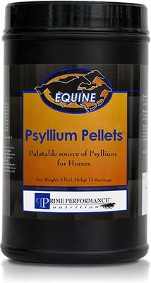 Show full view: Prime Performance Nutrition Psyllium Pellets Comprehensive Supplement for Horses, 3-lb tub slide 1 of 3