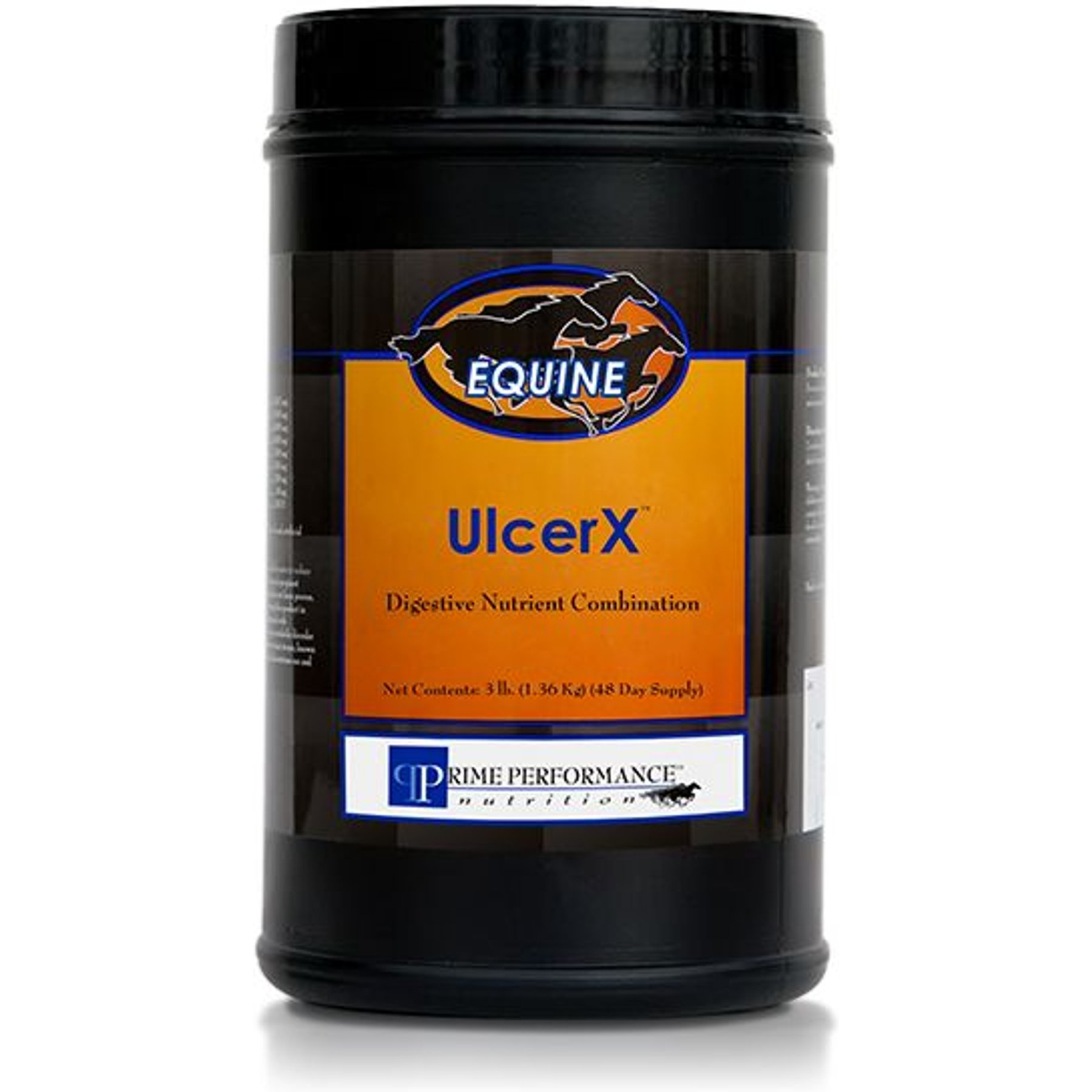 Prime Performance Nutrition UlcerX Digestive Nutrient Combination Powder Horse Supplement, 3-lb canister