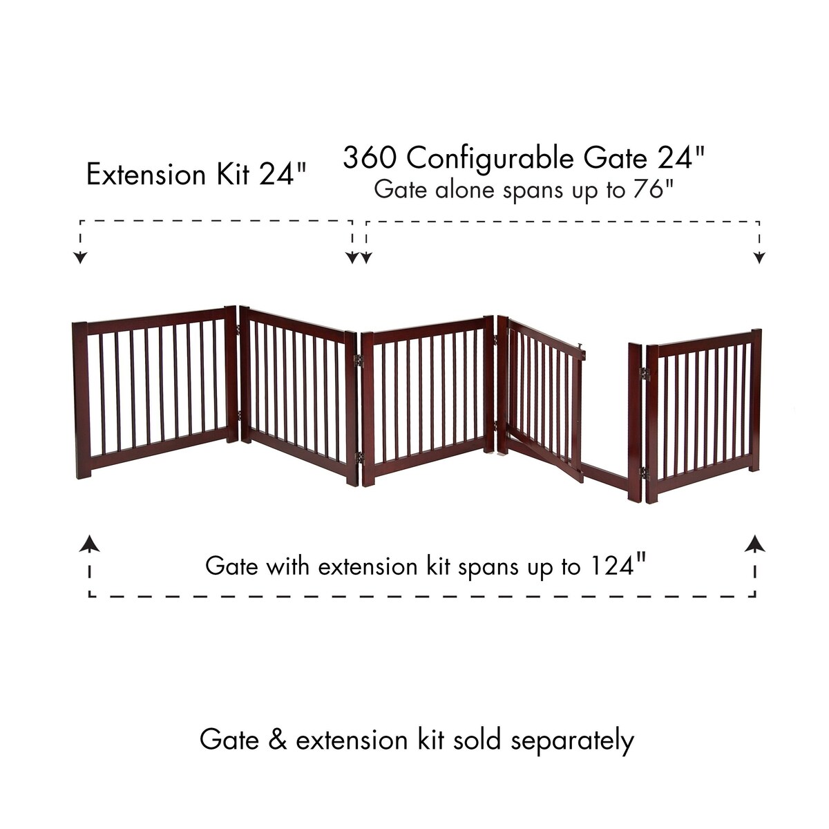 Configurable Gate Discontinued - PRIMETIME PETZ 360 Configurable Gate with Door, 24-in ...