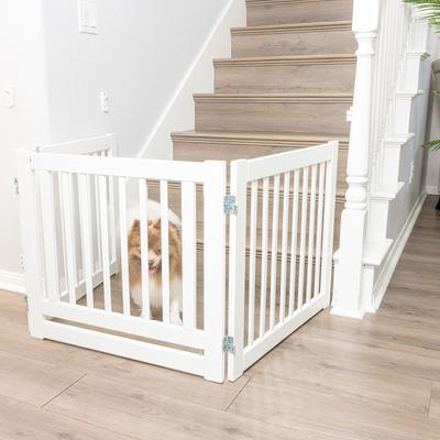 Show full view: Primetime Petz 360 Configurable Gate with Door, 24-in, White slide 3 of 10