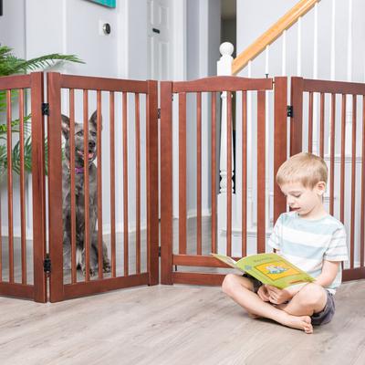 Show full view: Primetime Petz 360 Configurable Gate with Door, 36-in, Walnut slide 3 of 11