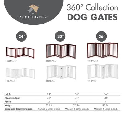 Show full view: Primetime Petz 360 Configurable Gate with Door, 36-in, Walnut slide 9 of 11