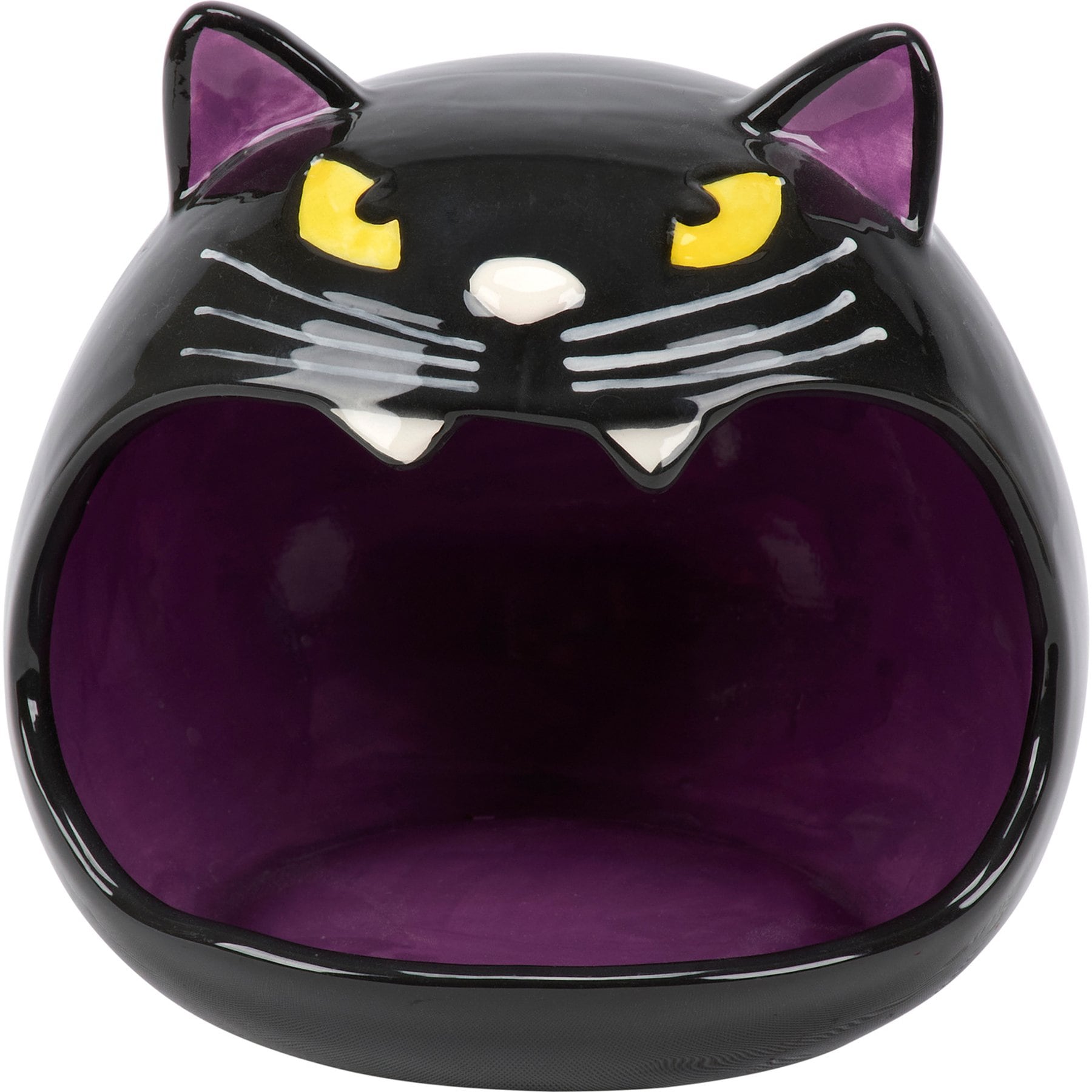 Primitives By Kathy Black Cat Candle Holder, 4.75 x 4.50 x 4.25-in