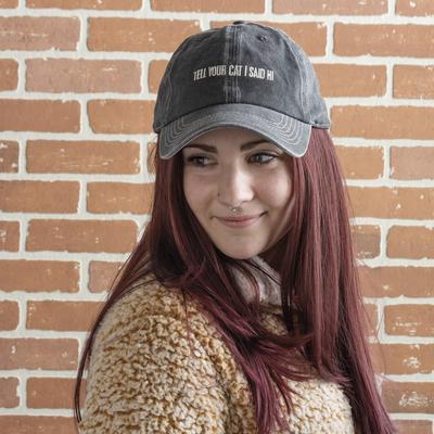 Show full view: Primitives By Kathy Cat Baseball Cap slide 3 of 4