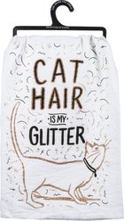 Primitives By Kathy "Cat Hair Is My Glitter" Dish Towel