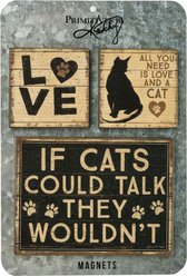 Primitives By Kathy Cat Magnet Set, 3 count