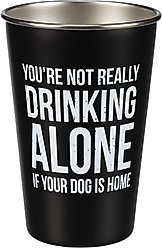 Primitives By Kathy It's Not Drinking Alone Stainless Steel Pint, 16-oz