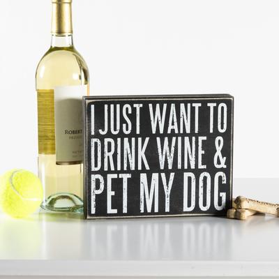 Show full view: Primitives By Kathy "Pet My Dog" Box Décor slide 2 of 3