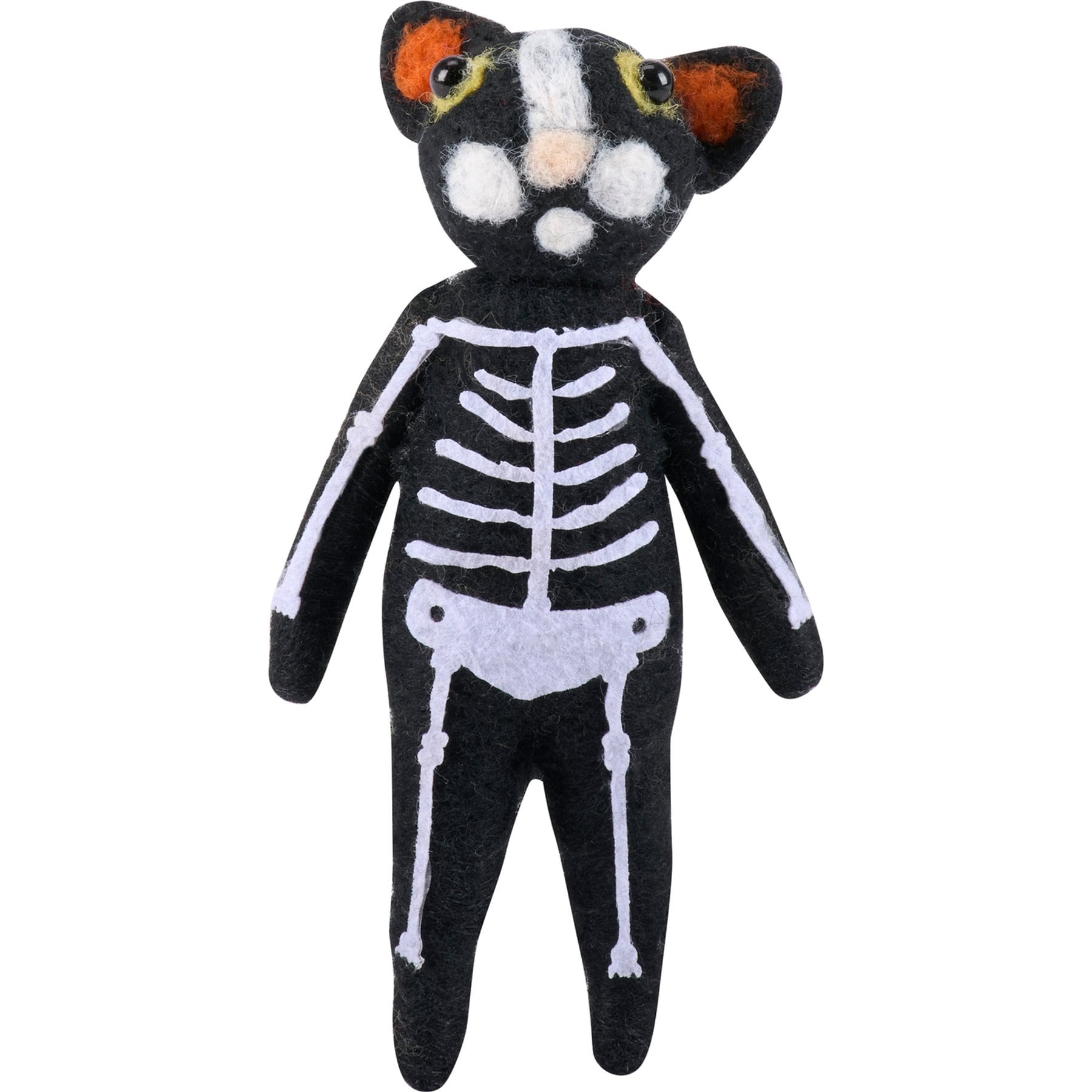 Primitives By Kathy Skeleton Cat Critter, Multicolor, 4.25 x 5 x 1.5-in