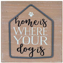 Prinz "Home is Where Your Dog Is" Box Sign