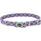 Show in main carousel: Pro Active Adjustable Woven Reflective Standard Dog Collar, Cobalt Crossed, Small: 8 to 12-in neck, 5/8-in wide slide 1 of 1