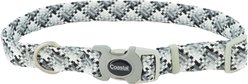Pro Active Adjustable Woven Reflective Standard Dog Collar, Grey Scale, Large: 18 to 26-in neck, 1-in wide