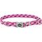 Show in main carousel: Pro Active Adjustable Woven Reflective Standard Dog Collar, Pixel Pink, Small: 8 to 12-in neck, 5/8-in wide slide 1 of 7