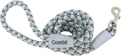 Pro Active Woven Reflective Rope Standard Dog Leash, Grey Scale, 6-ft long, 1-in wide