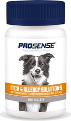 Pro-Sense Dog Itch & Allergy Solutions Tablets, 100 count