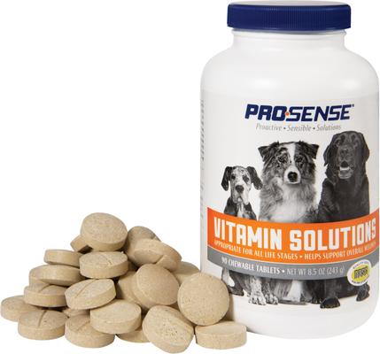 Show full view: Pro-Sense Dog Vitamin Solutions Chewable Tablet Multivitamin for Dogs, 90 count slide 5 of 7