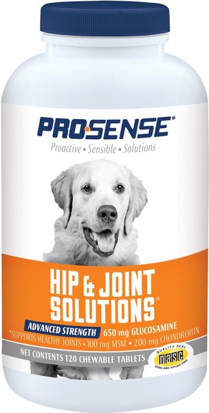 Pro-Sense Hip & Joint Solutions Advanced Strength Chewable Tablets Joint Supplement for Dogs