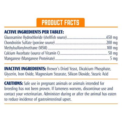 Show full view: Pro-Sense Hip & Joint Solutions Advanced Strength Chewable Tablets Joint Supplement for Dogs, 120 count slide 5 of 7