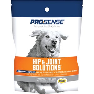 Pro-Sense Hip & Joint Solutions Advanced Strength Soft Chews Joint Supplement for Dogs, 60 count