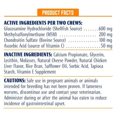 Show full view: Pro-Sense Hip & Joint Solutions Advanced Strength Soft Chews Joint Supplement for Dogs, 60 count slide 5 of 7
