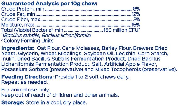 Omega Fields Proventum Soft Probiotic Daily Treat Banana Flavor Soft Chew Horse Supplement