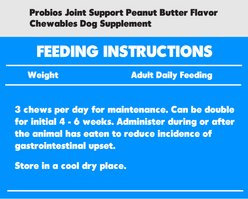Probios Joint Support Peanut Butter Flavor Chewables Dog Supplement, 1-lb bag slide 2 of 2