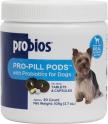 Probios Pro-Pill Pods Peanut Butter Flavored Dog Treats, Small, 30 count