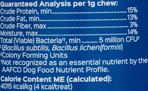 Show full view: Probios Soft Chews with Prebiotics Supplement for Small Dogs, 120 count slide 7 of 16
