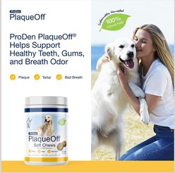 ProDen PlaqueOff Large/Giant Breed Soft Chews Dog Treat, 90 count slide 2 of 7