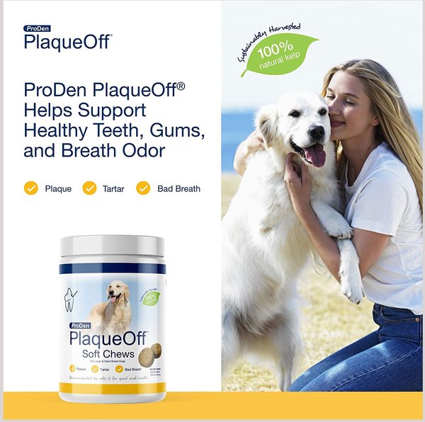 ProDen PlaqueOff Large/Giant Breed Soft Chews Dog Treat, 90 count
