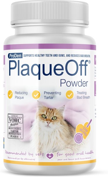 Proden PlaqueOff Dental Powder Supplement for Cats