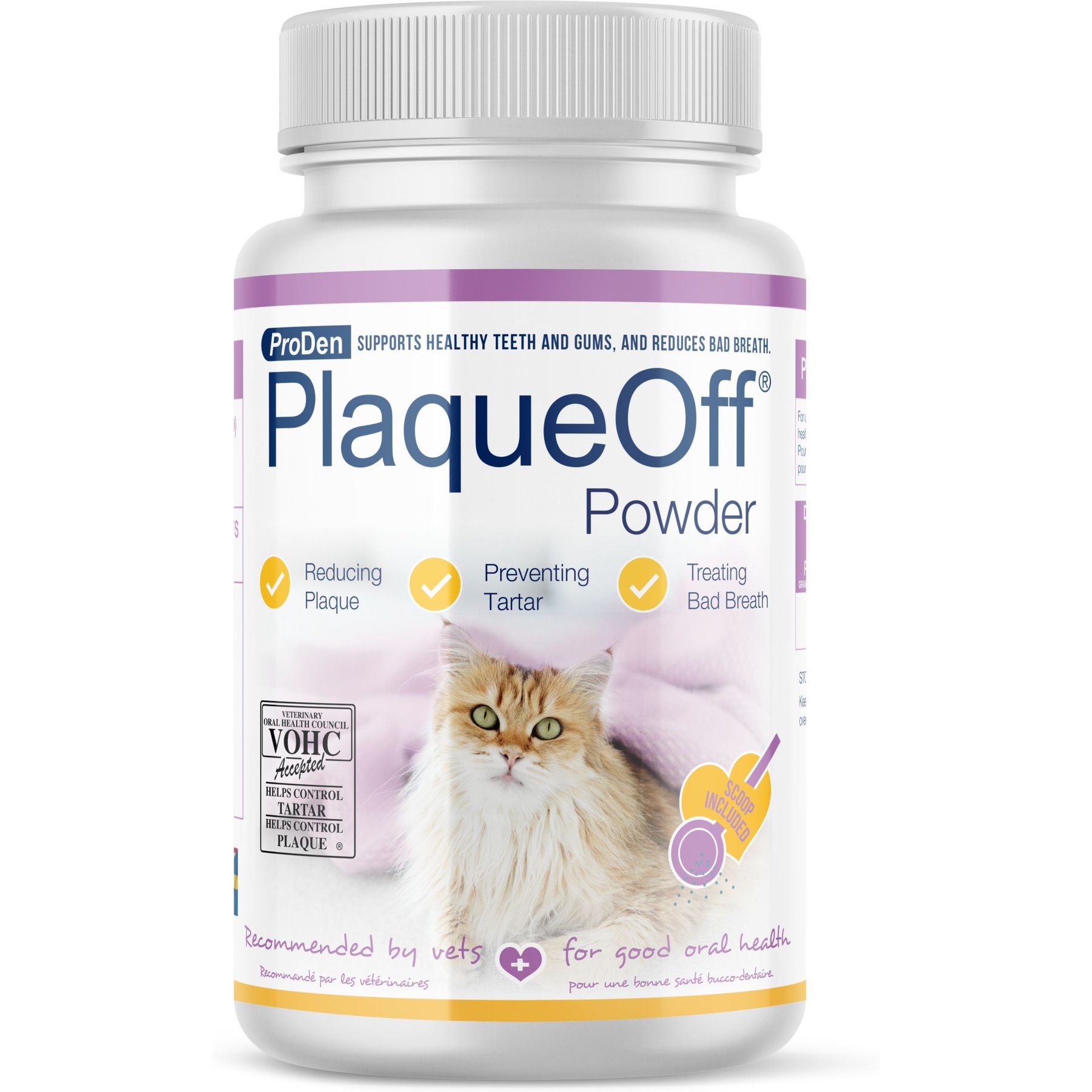 Proden PlaqueOff Dental Powder Supplement for Cats