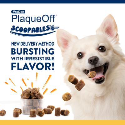 Show full view: ProDen PlaqueOff Scoopables 45 Scoops Adult Meat & Hickory Dry Dog Food Topper, Small: 5.5-oz bag slide 3 of 9