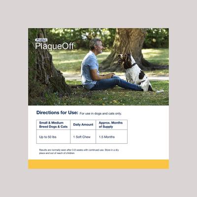 Show full view: ProDen PlaqueOff Small/Med Breed Soft Chews Dog Treat, 45 count slide 7 of 9