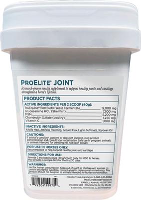 Show full view: ProElite Joint & Cartilage Health Equine Supplement, 3-lb tub slide 7 of 9