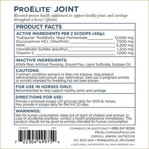 ProElite Joint & Cartilage Health Equine Supplement, 3-lb tub