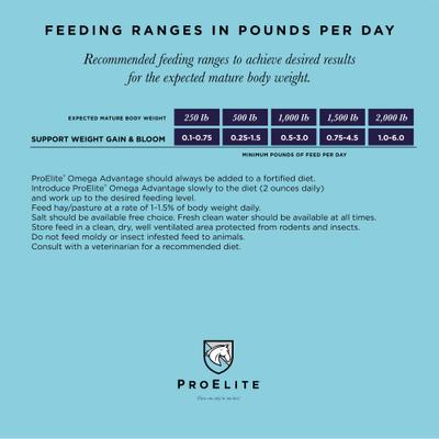 Show full view: ProElite Omega Advantage Ultra Premium Equine Supplement Horse Feed, 40-lb bag slide 2 of 8