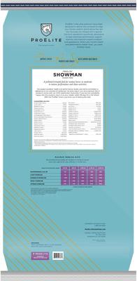 Show full view: ProElite Showman Ultra Premium Low Sugar & Low Starch Horse Feed, 50-lb bag slide 9 of 10