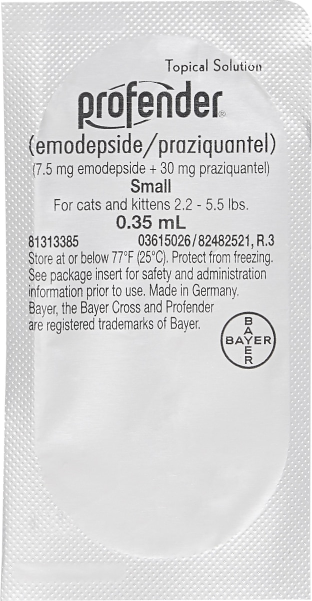 PROFENDER Topical Solution for Cats, 2.2-5.5 lbs, (Green Box) - Easy ...