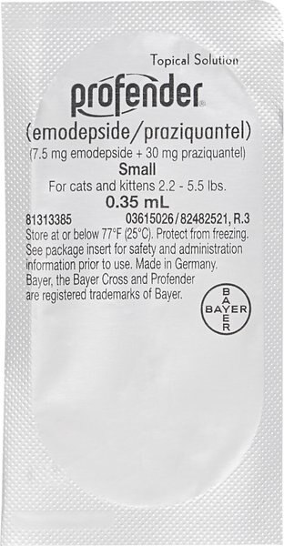 Profender Topical Solution for Cats, 2.2-5.5 lbs, (Green Box)