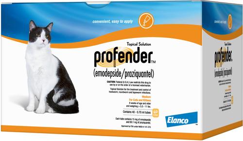 Show full view: Profender Topical Solution for Cats, 5.5-11 lbs, (Orange Box), 1 Dose slide 4 of 9