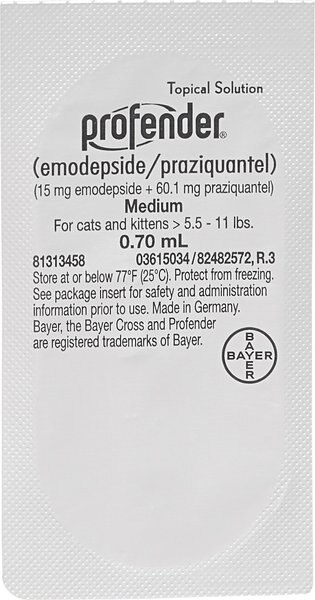 PROFENDER Topical Solution for Cats, 5.5-11 lbs, (Orange Box) - Easy ...