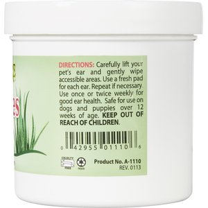 Professional Pet Products AromaCare Ear Wipes, 100 Count