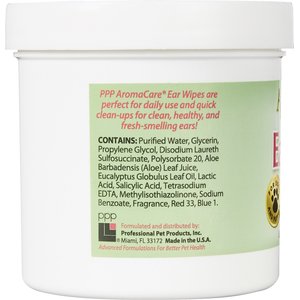 Professional Pet Products AromaCare Ear Wipes, 100 Count