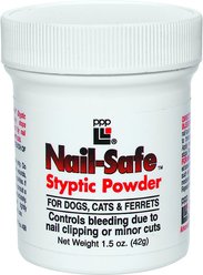 Professional Pet Products Nail-Safe Styptic Powder for Dogs, Cats & Ferrets, 1.5-oz bottle