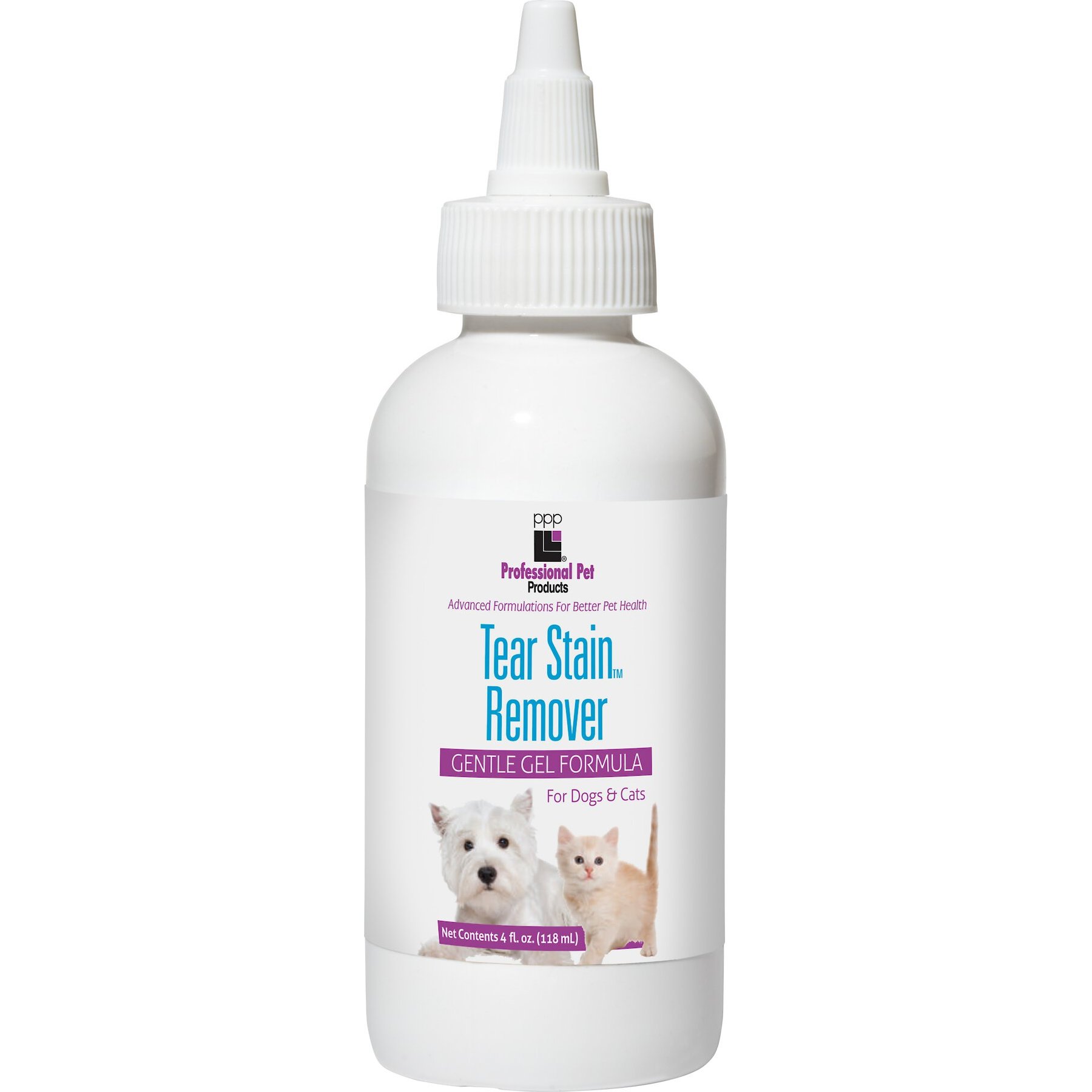 Professional Pet Products Pet Tear Stain Remover, 4-fl oz bottle